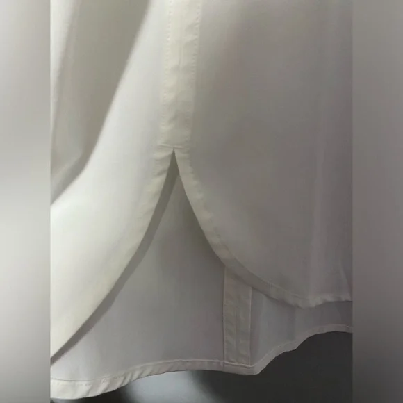 Athleta White Sleeveless Crew Neckline Lightweight Athletic Tank Top Medium - Picture 6 of 6